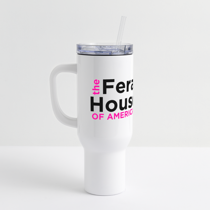 Feral Housewife 40 oz Travel Tumbler - white
