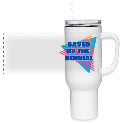 Saved by the Xennial 40 oz Travel Tumbler - white