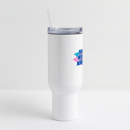 Saved by the Xennial 40 oz Travel Tumbler - white