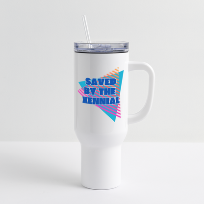 Saved by the Xennial 40 oz Travel Tumbler - white