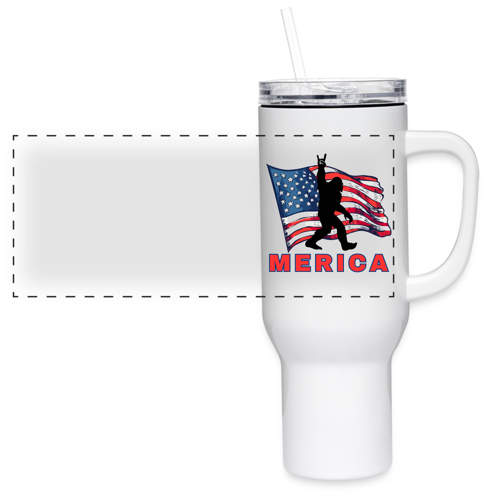 Merica 40 oz Travel Tumbler - white