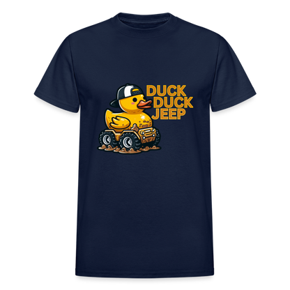 Duck Duck Jeep Gildan Ultra Cotton Adult T-Shirt - navy
