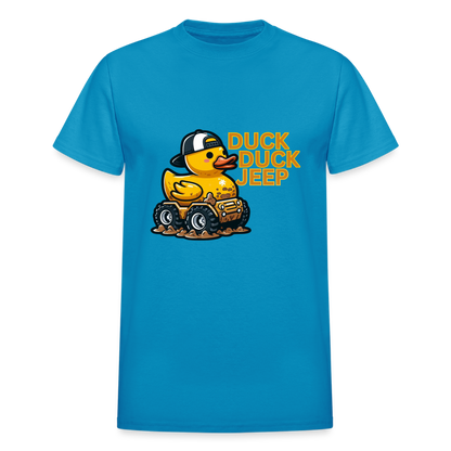 Duck Duck Jeep Gildan Ultra Cotton Adult T-Shirt - turquoise
