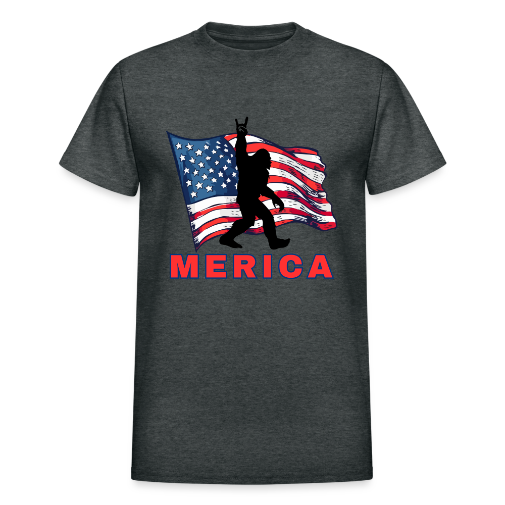 MERICA Gildan Ultra Cotton Adult T-Shirt - deep heather