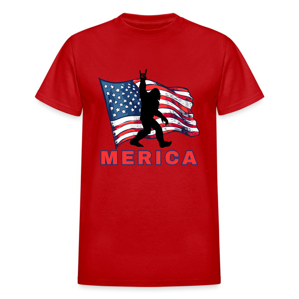 MERICA Gildan Ultra Cotton Adult T-Shirt - red