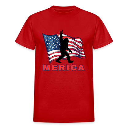 MERICA Gildan Ultra Cotton Adult T-Shirt - red