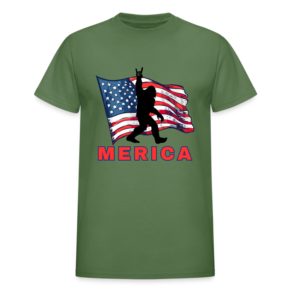 MERICA Gildan Ultra Cotton Adult T-Shirt - military green