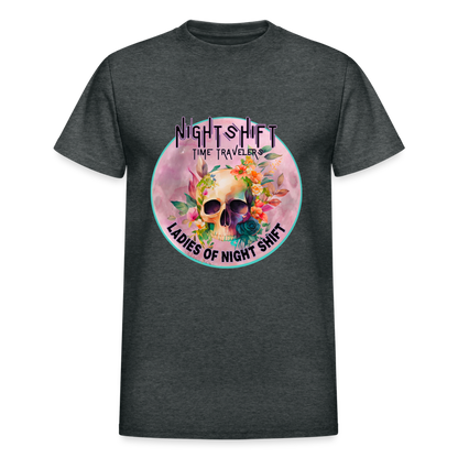 LADIES NIGHT SHIFT Gildan Ultra Cotton Adult T-Shirt - deep heather