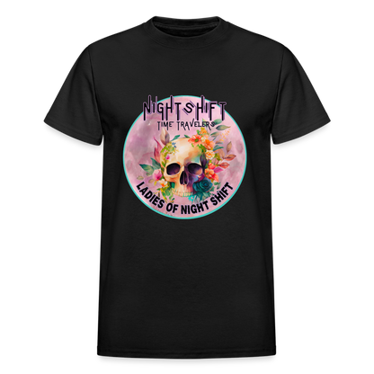 LADIES NIGHT SHIFT Gildan Ultra Cotton Adult T-Shirt - black
