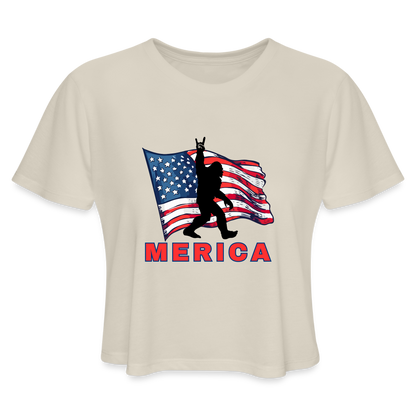 MERICA Women's Cropped T-Shirt - dust