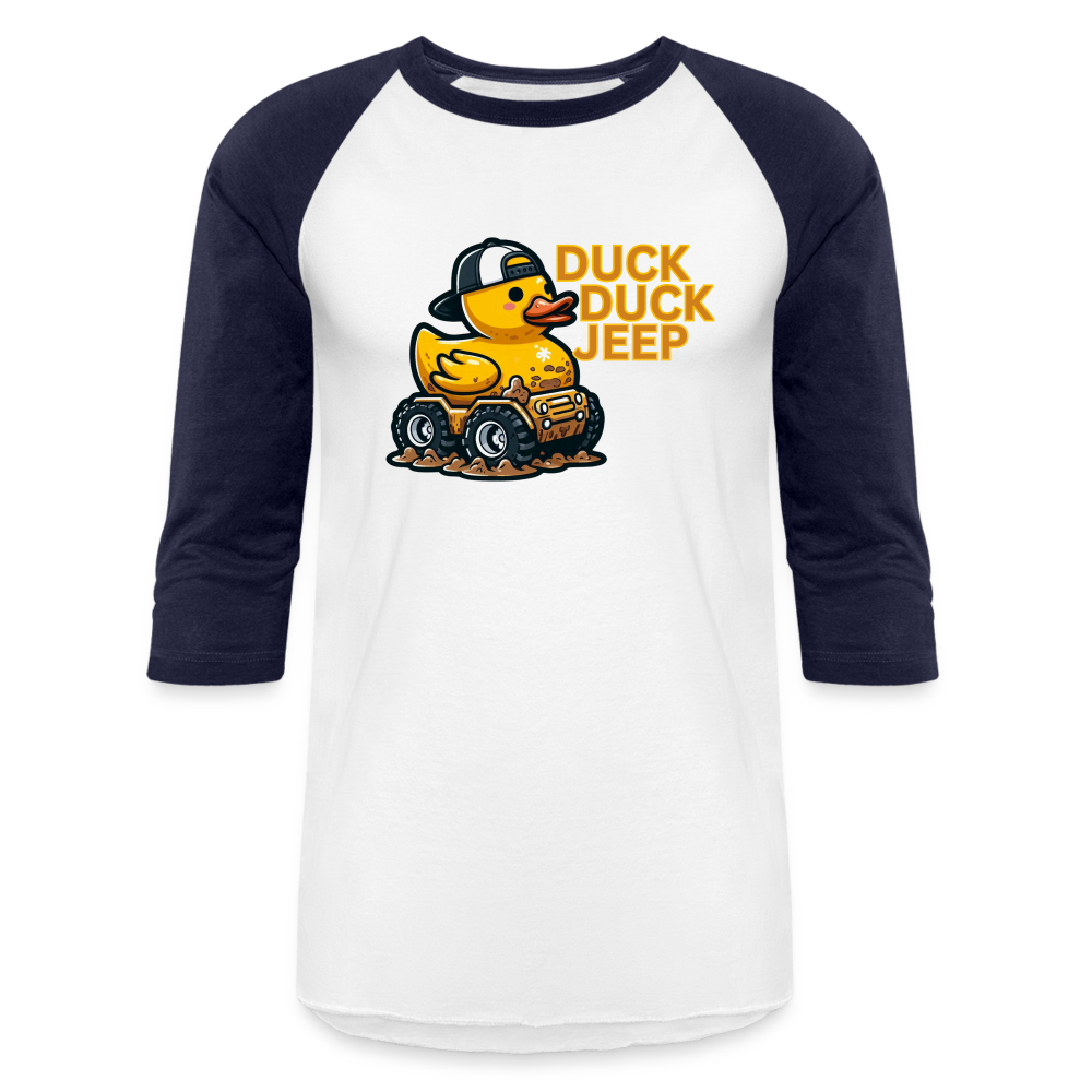 DUCK DUCK JEEP Baseball T-Shirt - white/navy