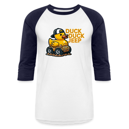 DUCK DUCK JEEP Baseball T-Shirt - white/navy