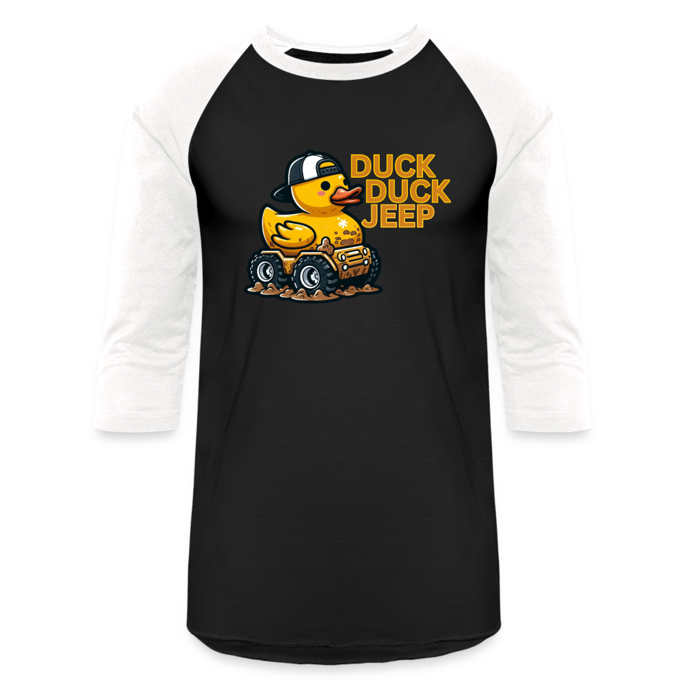 DUCK DUCK JEEP Baseball T-Shirt - black/white