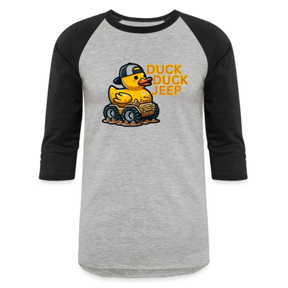 DUCK DUCK JEEP Baseball T-Shirt - heather gray/black