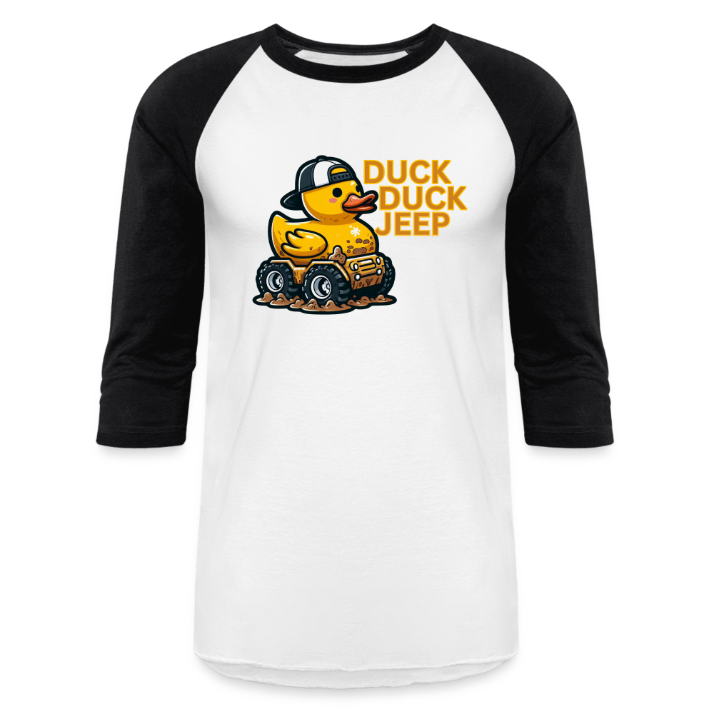 DUCK DUCK JEEP Baseball T-Shirt - white/black