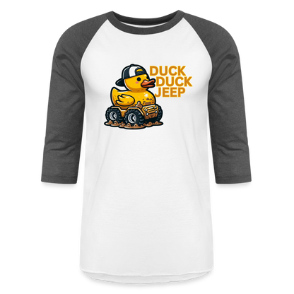 DUCK DUCK JEEP Baseball T-Shirt - white/charcoal