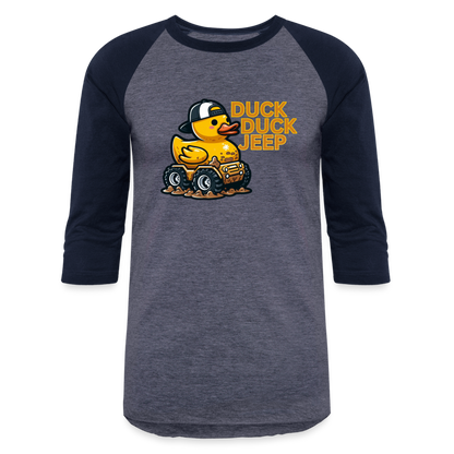 DUCK DUCK JEEP Baseball T-Shirt - heather blue/navy
