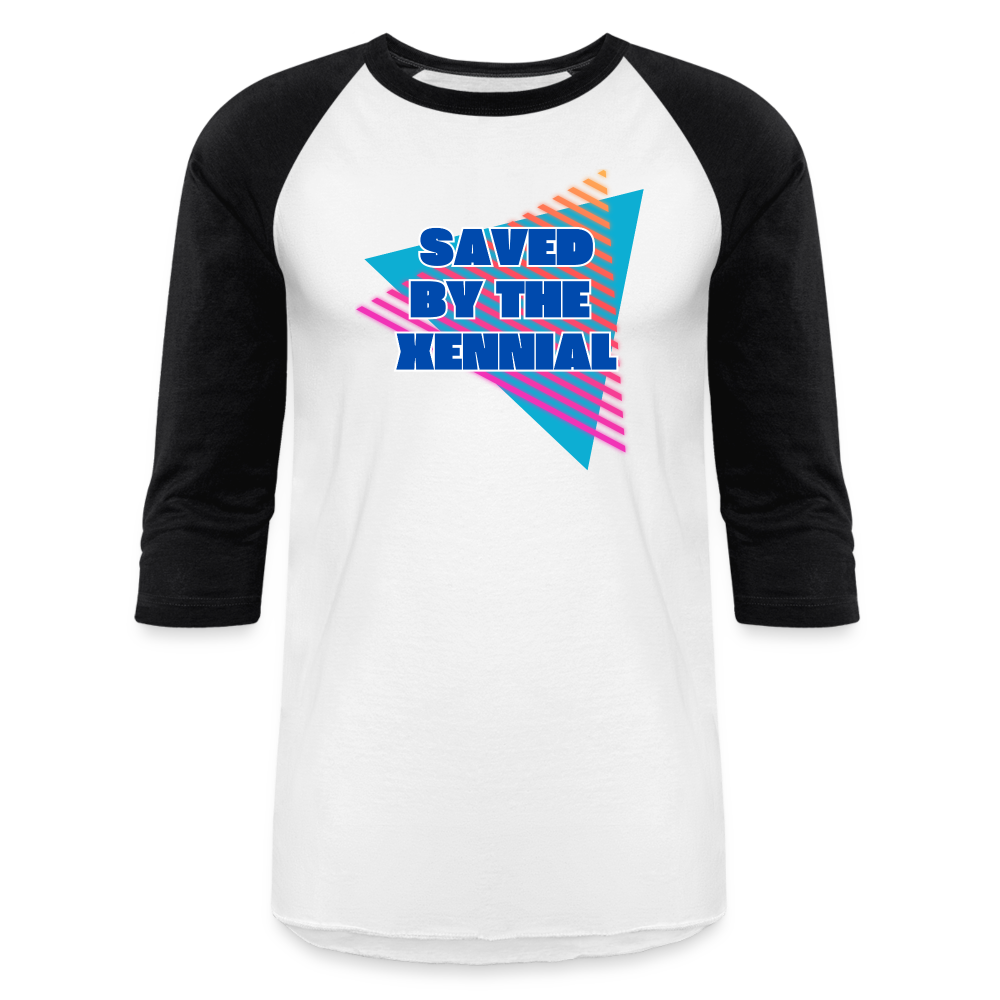 SAVED BY THE XENNIAL Baseball T-Shirt - white/black