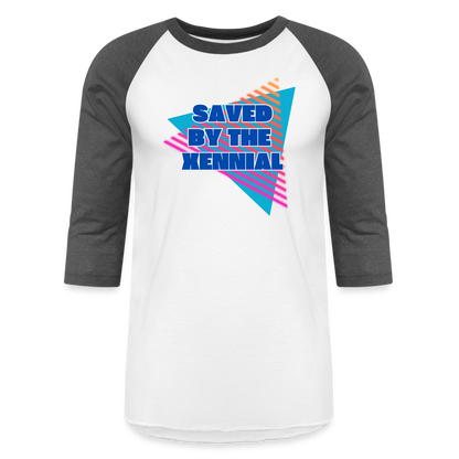 SAVED BY THE XENNIAL Baseball T-Shirt - white/charcoal