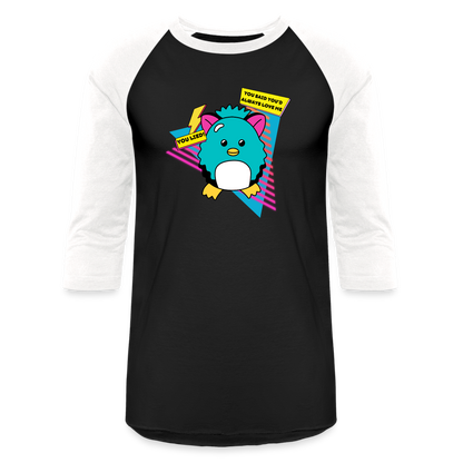 NOSTALGIA ANIMAL Baseball T-Shirt - black/white