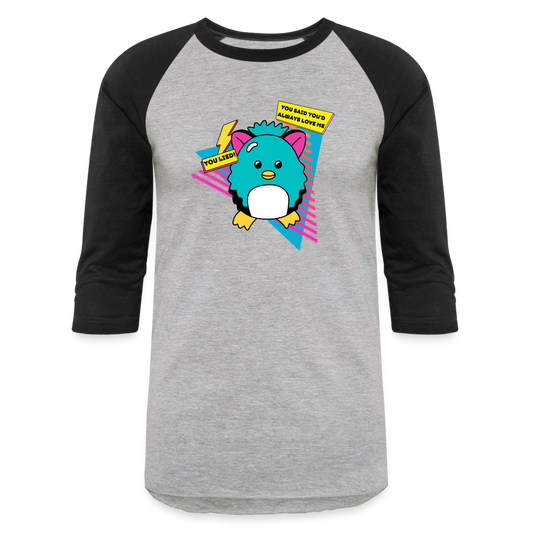 NOSTALGIA ANIMAL Baseball T-Shirt - heather gray/black