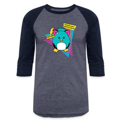 NOSTALGIA ANIMAL Baseball T-Shirt - heather blue/navy