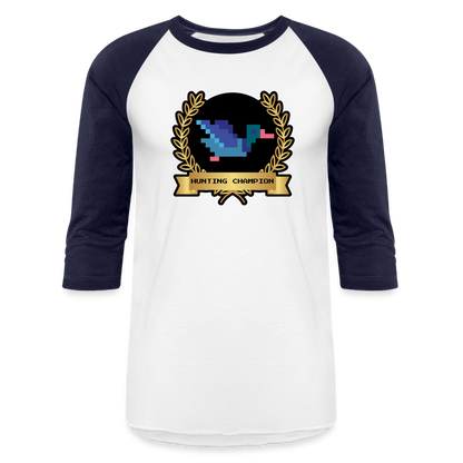 HUNTING CHAMPION Baseball T-Shirt - white/navy