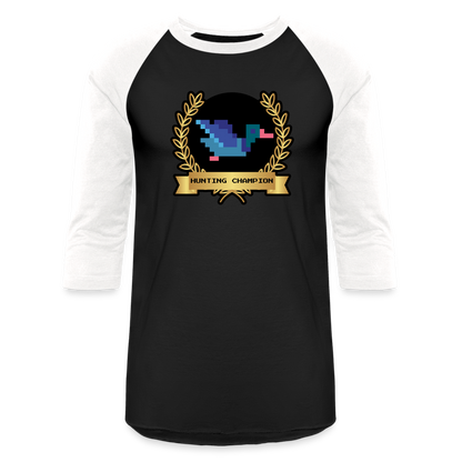 HUNTING CHAMPION Baseball T-Shirt - black/white