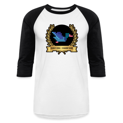 HUNTING CHAMPION Baseball T-Shirt - white/black