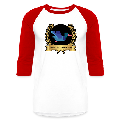HUNTING CHAMPION Baseball T-Shirt - white/red