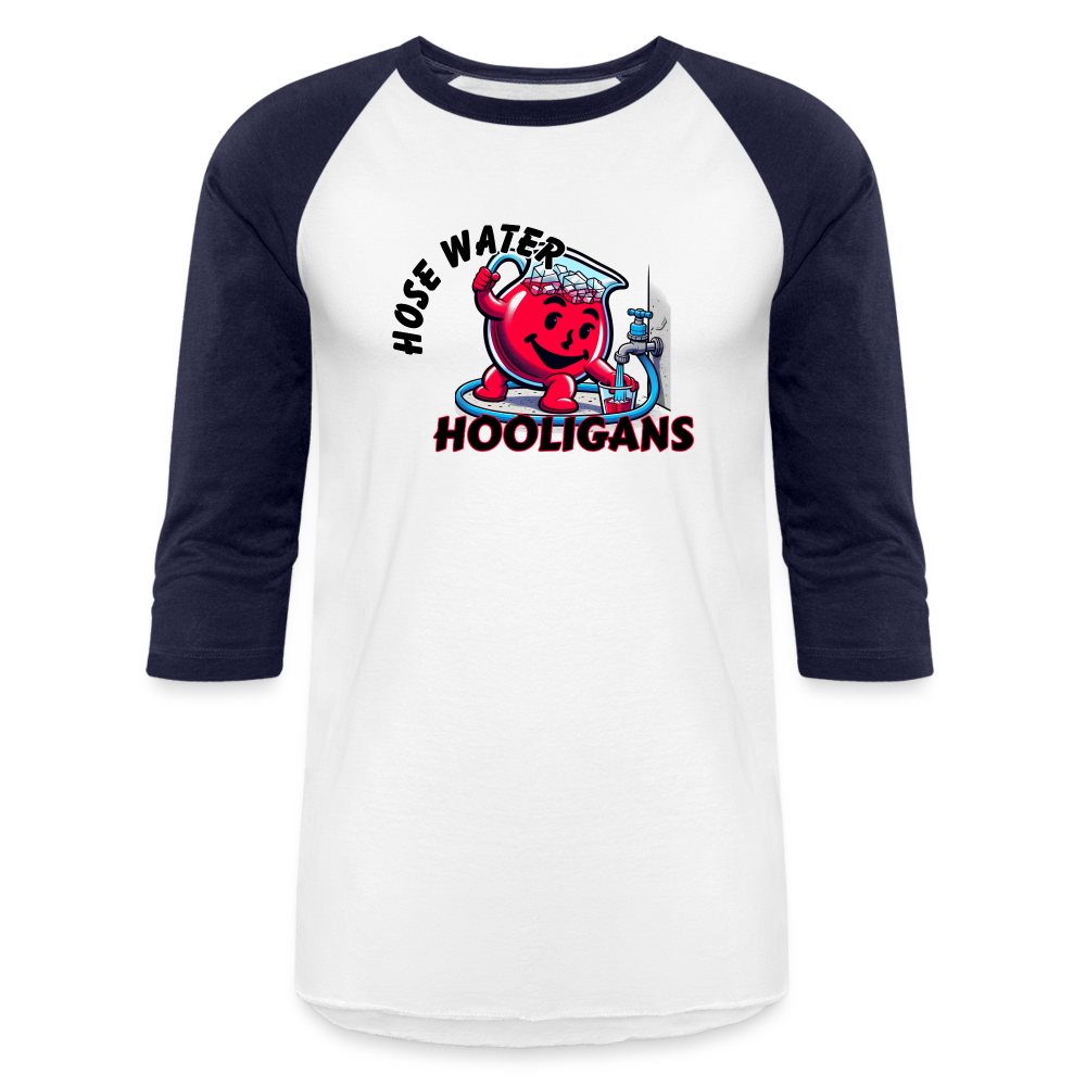 HOSE WATER HOOLIGAN Baseball T-Shirt - white/navy