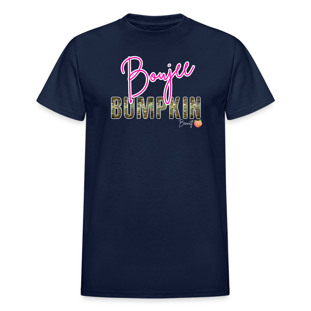 BENNETT PEACH BOUJEE BUMPKIN Gildan Ultra Cotton Adult T-Shirt - navy