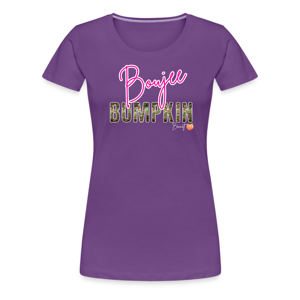 BENNETT PEACH BOUJEE BUMPKIN Women’s Premium T-Shirt - purple