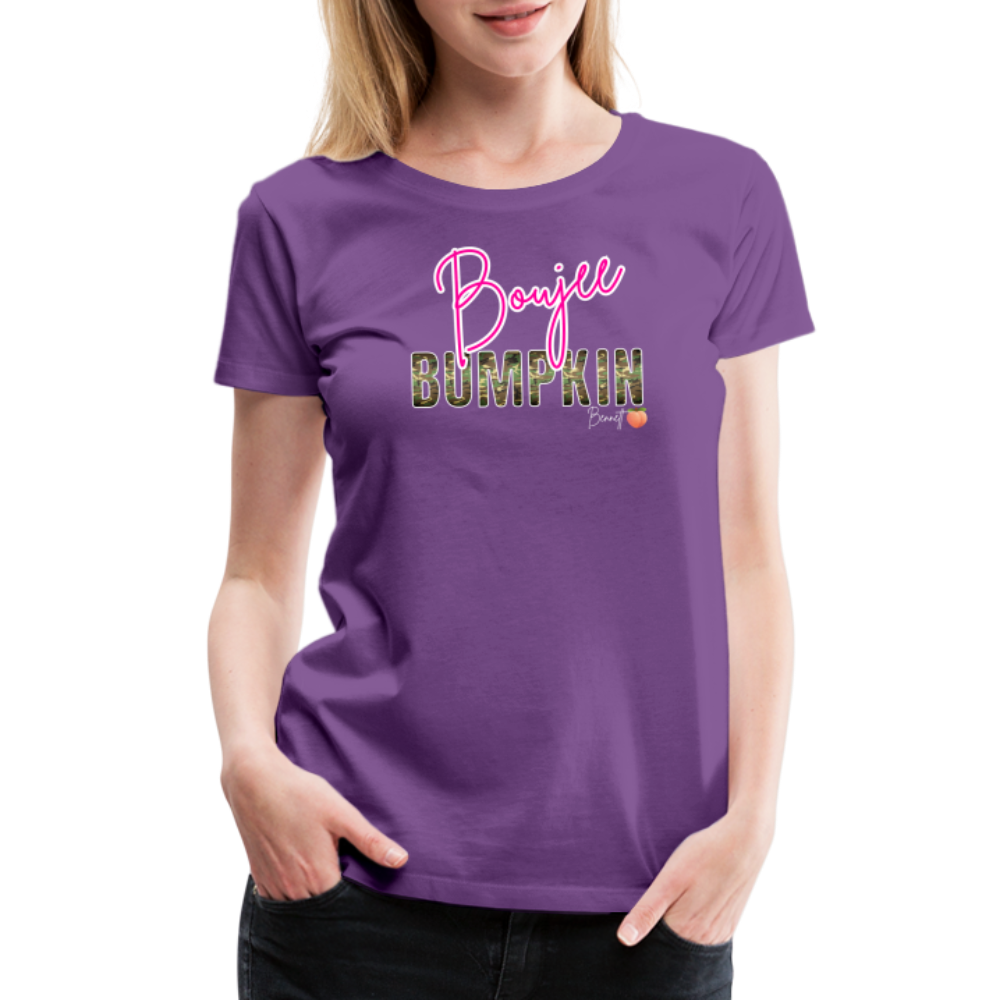 BENNETT PEACH BOUJEE BUMPKIN Women’s Premium T-Shirt - purple