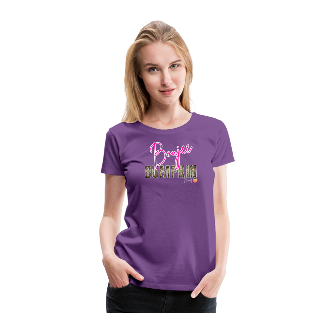 BENNETT PEACH BOUJEE BUMPKIN Women’s Premium T-Shirt - purple