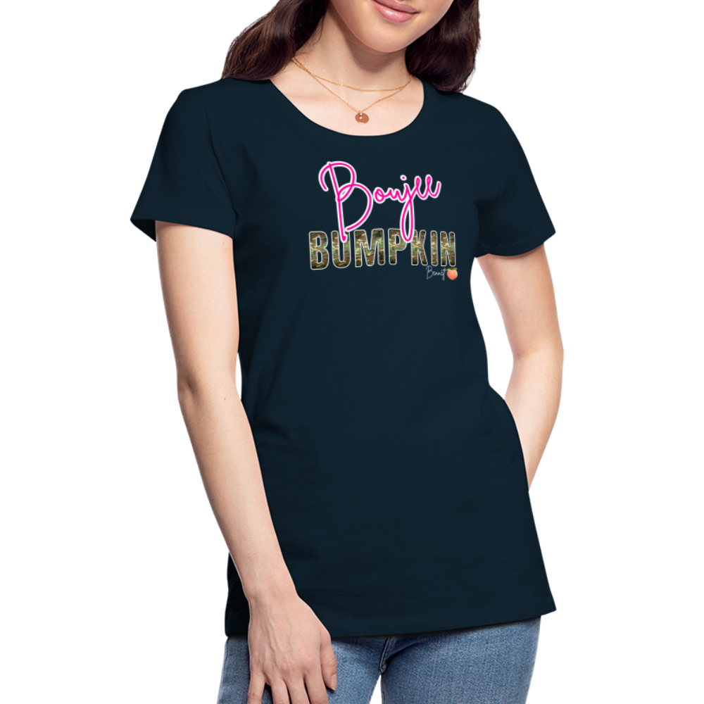 BENNETT PEACH BOUJEE BUMPKIN Women’s Premium T-Shirt - deep navy