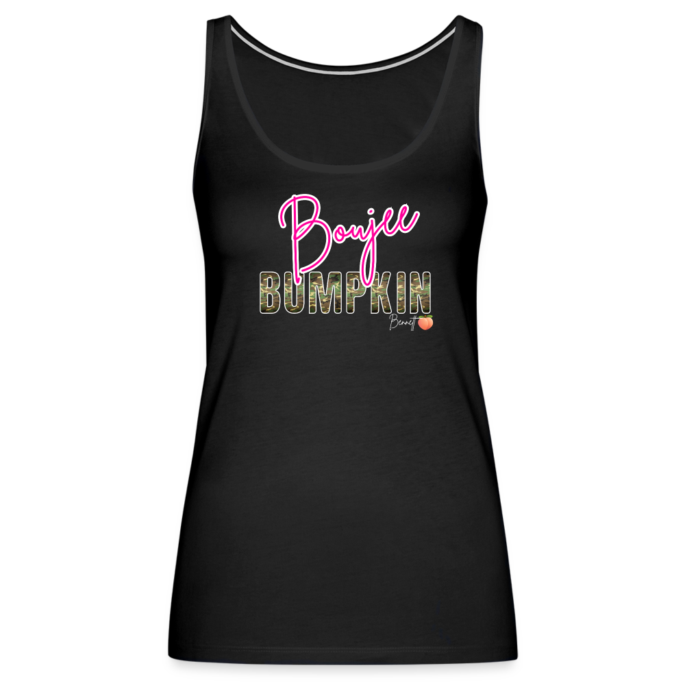 BENNETT PEACH BOUJEE BUMPKIN Women’s Premium Tank Top - black