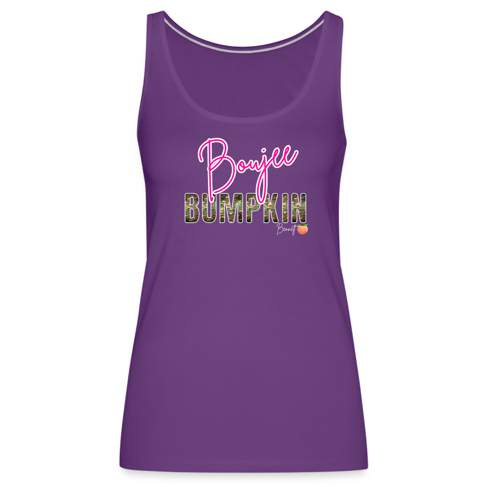 BENNETT PEACH BOUJEE BUMPKIN Women’s Premium Tank Top - purple