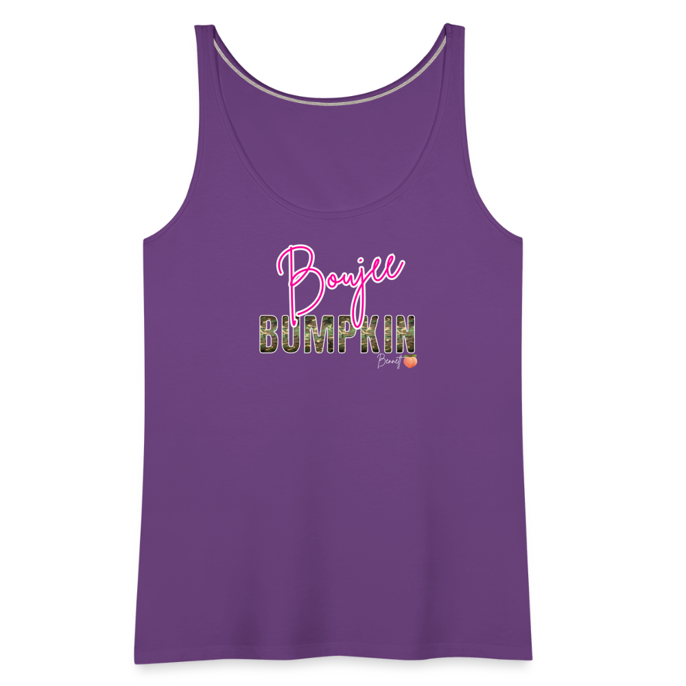 BENNETT PEACH BOUJEE BUMPKIN Women’s Premium Tank Top - purple