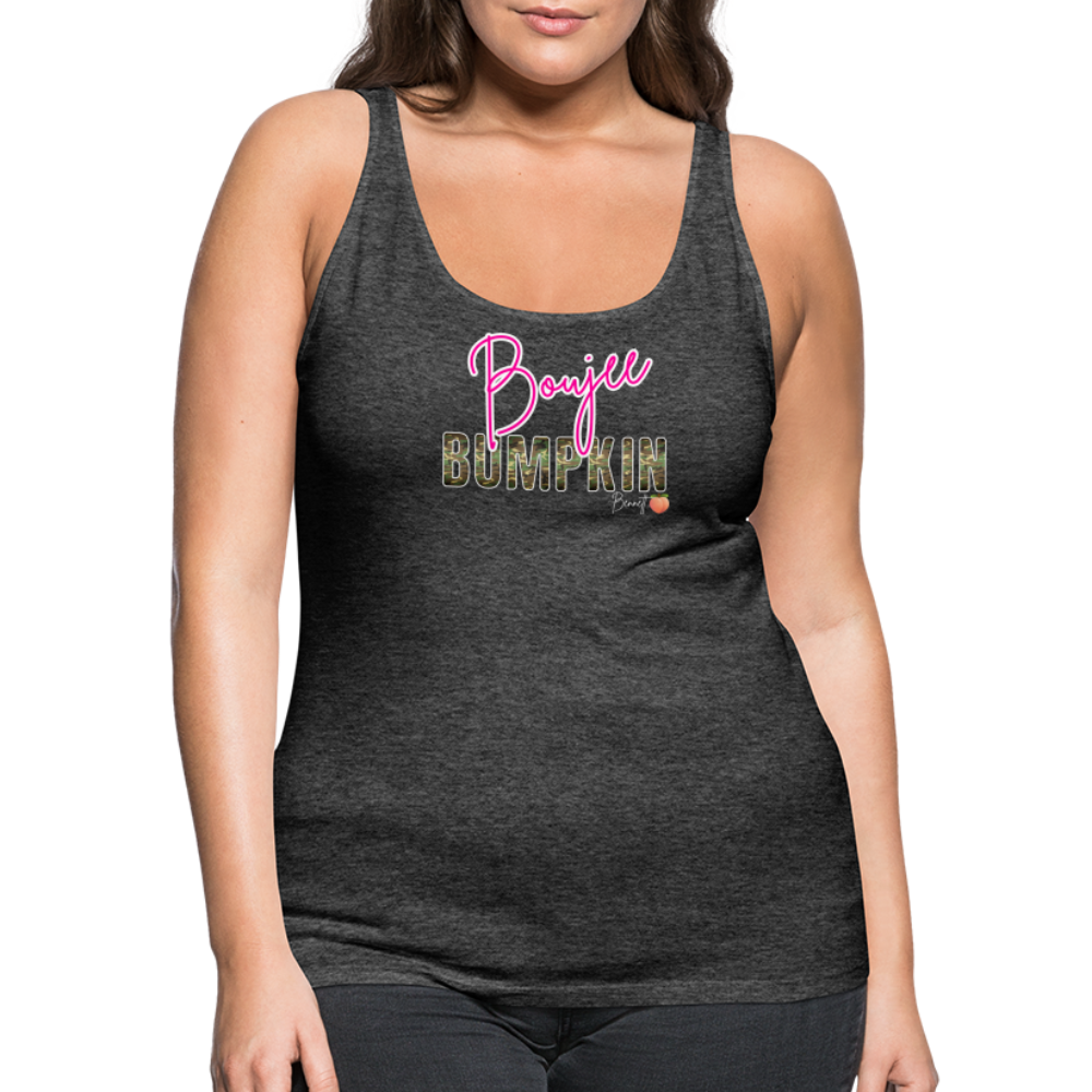 BENNETT PEACH BOUJEE BUMPKIN Women’s Premium Tank Top - charcoal grey