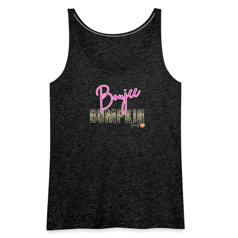 BENNETT PEACH BOUJEE BUMPKIN Women’s Premium Tank Top - charcoal grey