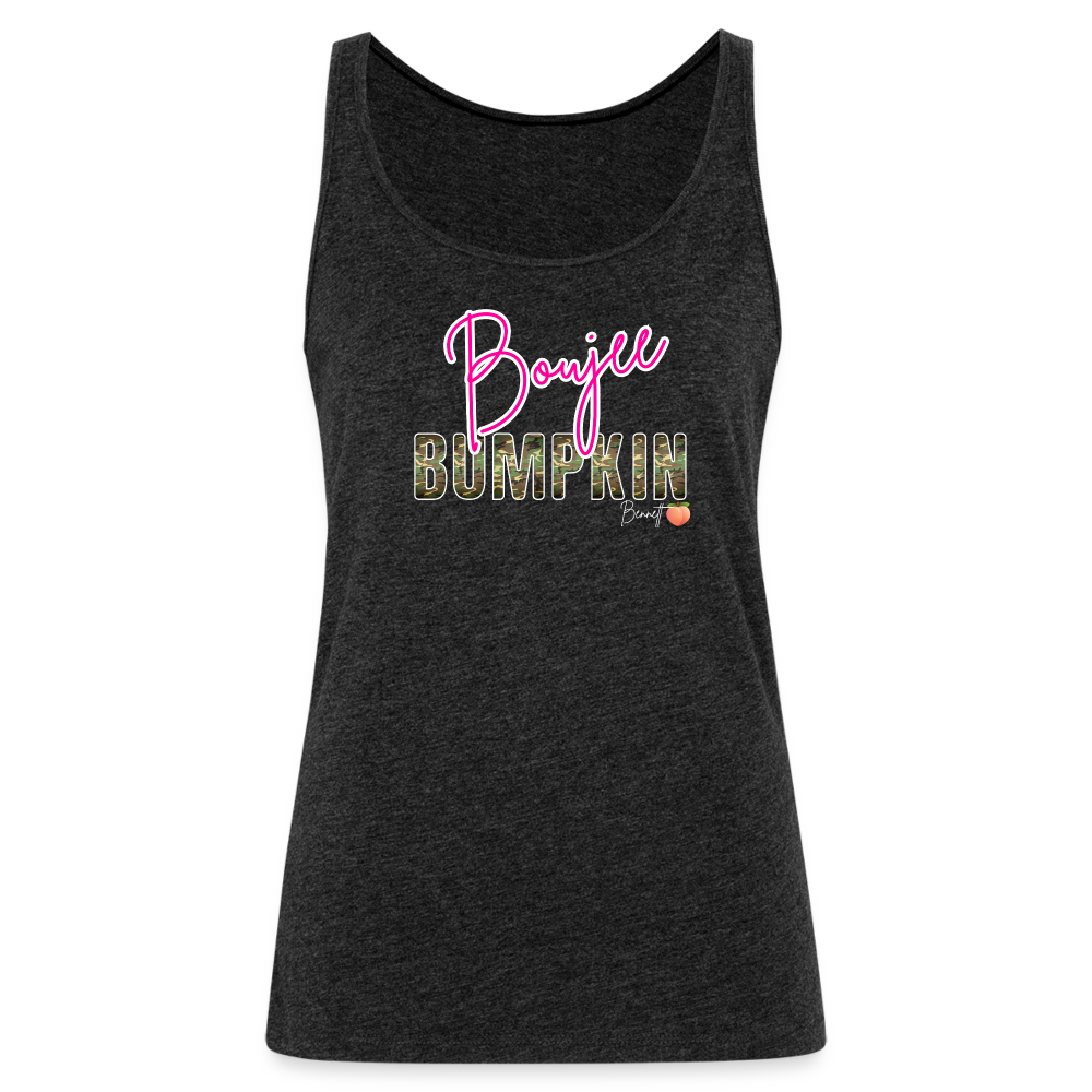 BENNETT PEACH BOUJEE BUMPKIN Women’s Premium Tank Top - charcoal grey