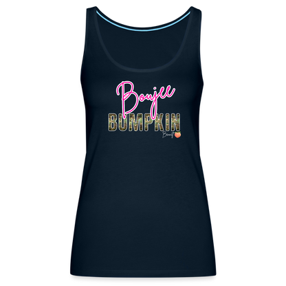 BENNETT PEACH BOUJEE BUMPKIN Women’s Premium Tank Top - deep navy