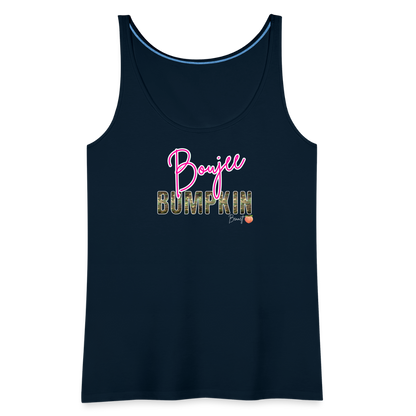 BENNETT PEACH BOUJEE BUMPKIN Women’s Premium Tank Top - deep navy