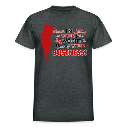 BENNETT PEACH "SITTING ON YOUR FACE"  Gildan Ultra Cotton Adult T-Shirt - deep heather