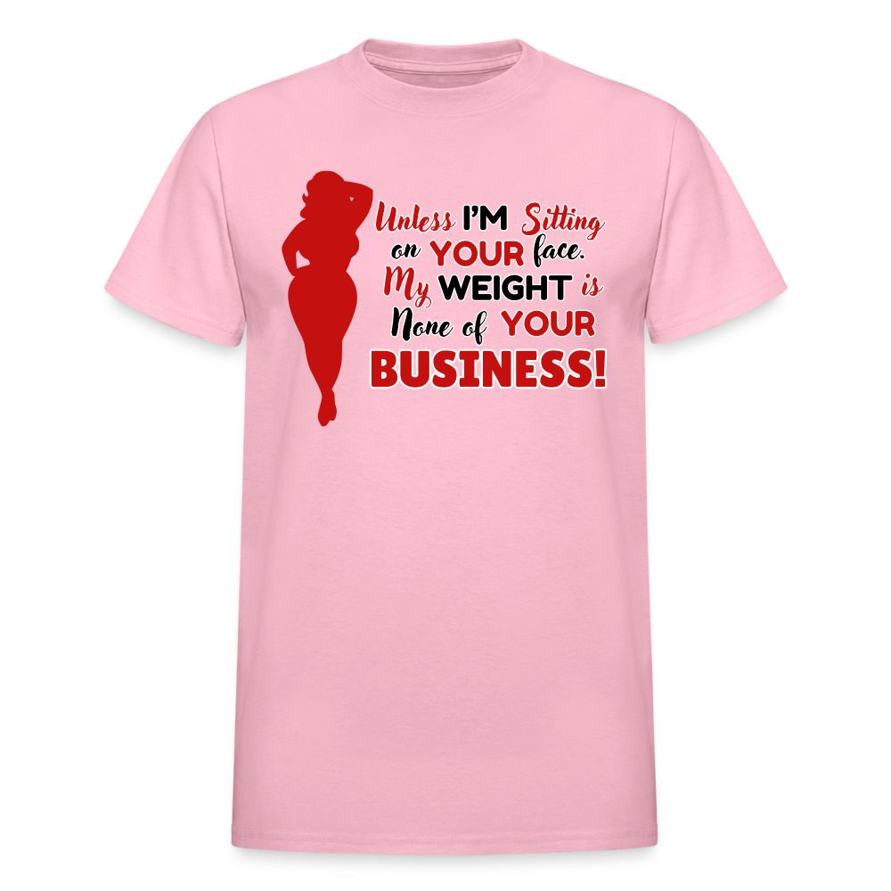 BENNETT PEACH "SITTING ON YOUR FACE"  Gildan Ultra Cotton Adult T-Shirt - light pink