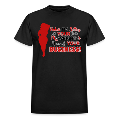 BENNETT PEACH "SITTING ON YOUR FACE"  Gildan Ultra Cotton Adult T-Shirt - black