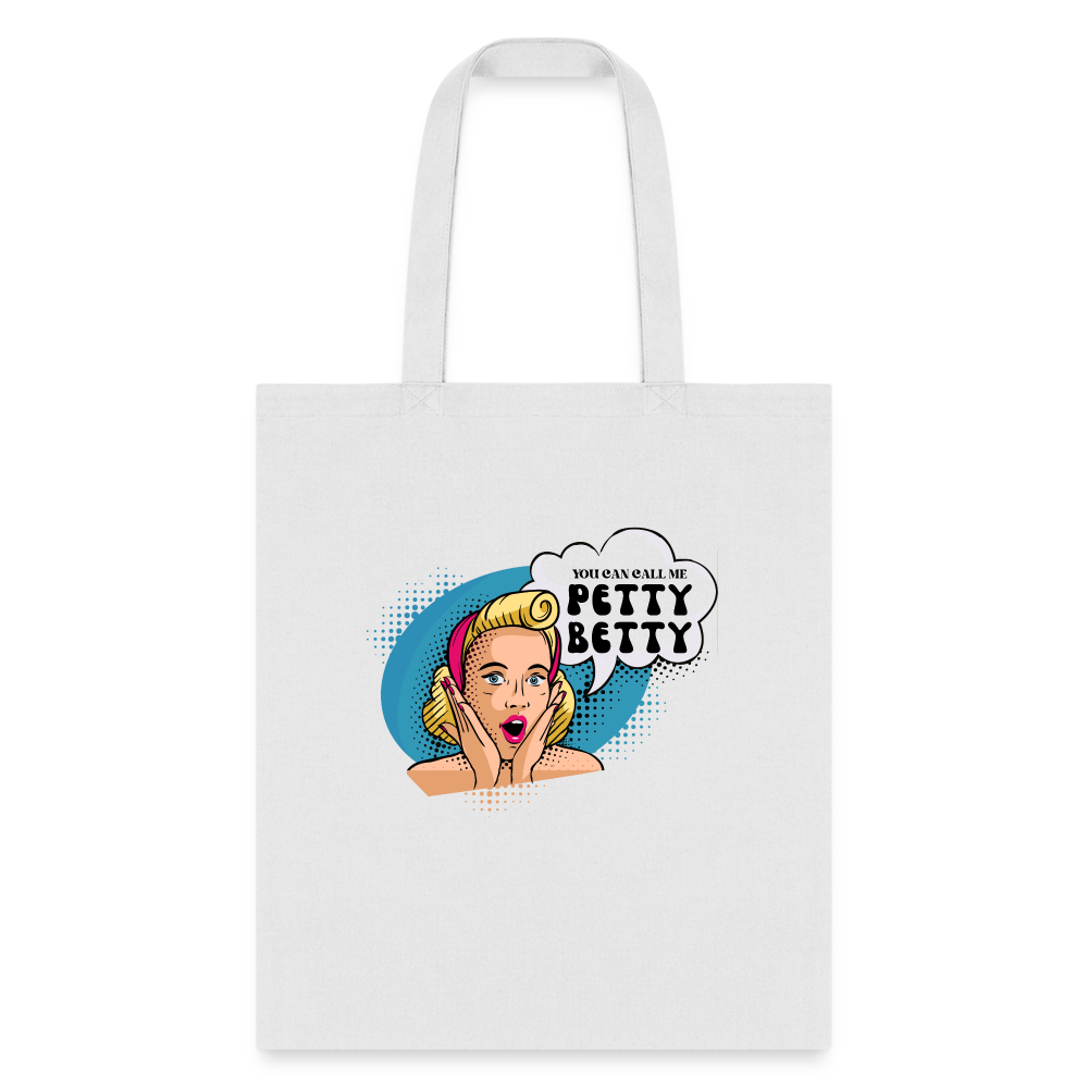 BENNETT PEACH "PETTY BETTY" Tote Bag - white