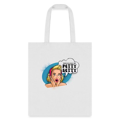 BENNETT PEACH "PETTY BETTY" Tote Bag - white