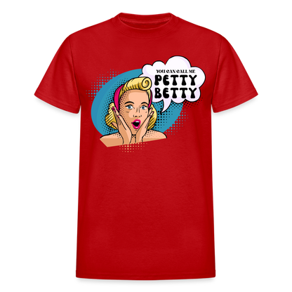 BENNETT PEACH "PETTY BETTY" Gildan Ultra Cotton Adult T-Shirt - red